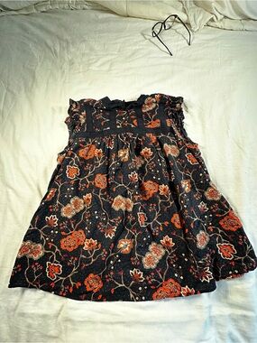 Black Floral Top
